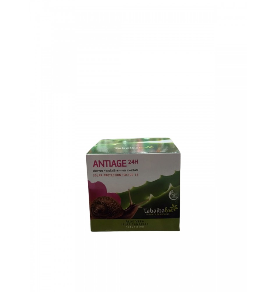 Crema facial antiedad aloe vera