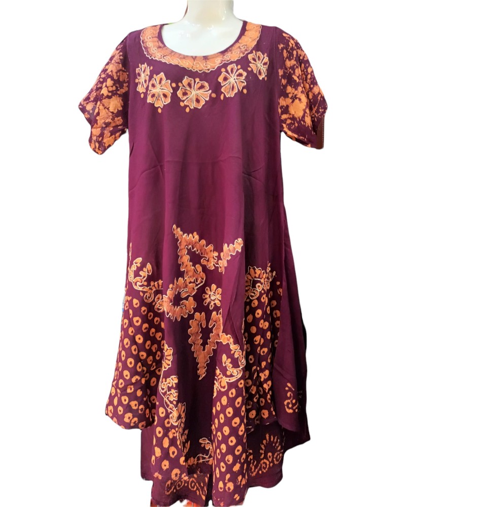 Vestidos batik bordado