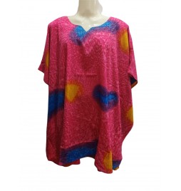 Kaftan corto rosa