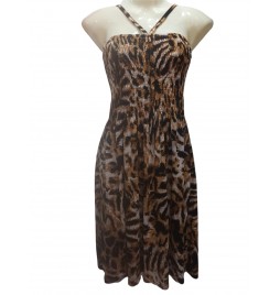 Vestido animal print